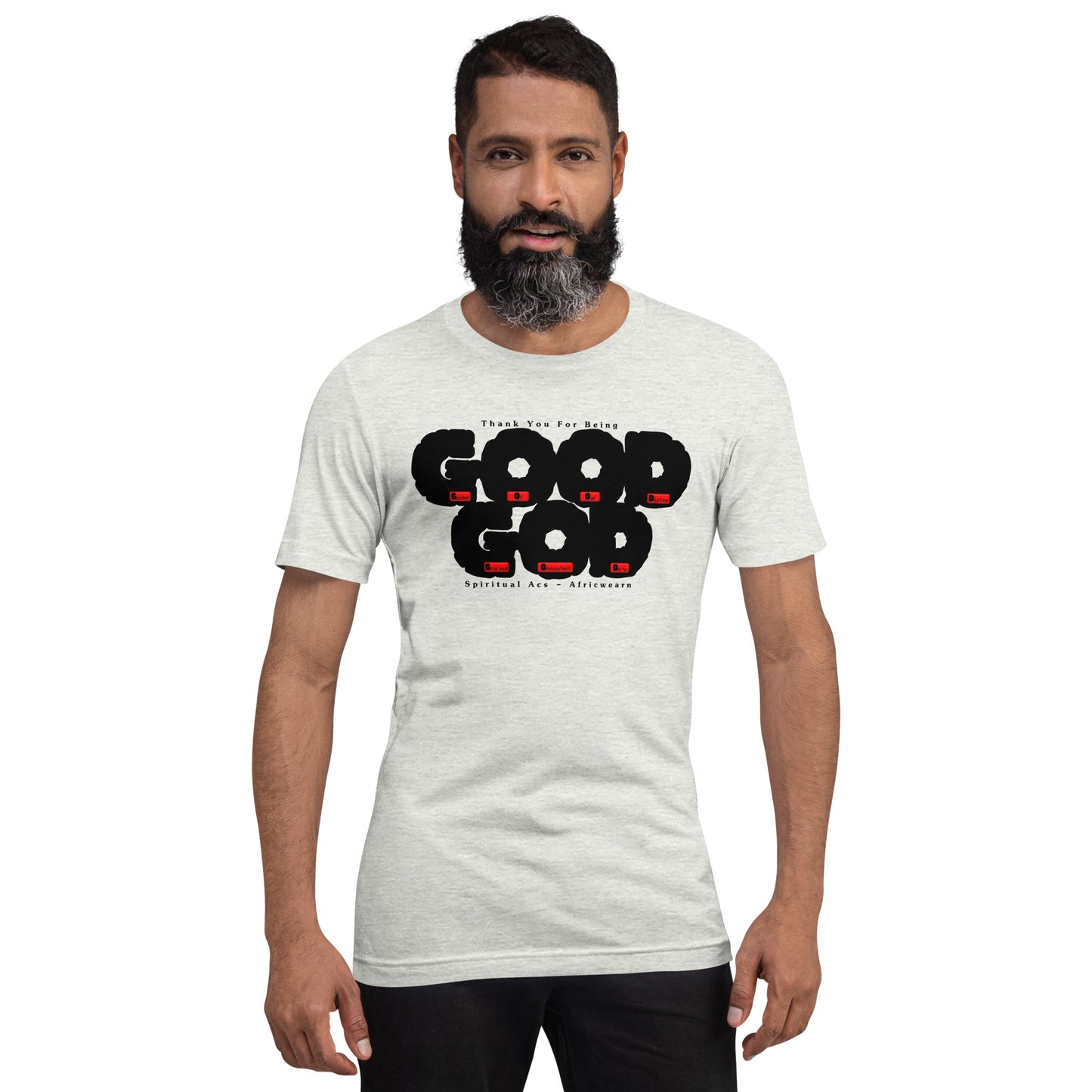 Unisex t-shirt - GOOD GOD Black Fat Lettering