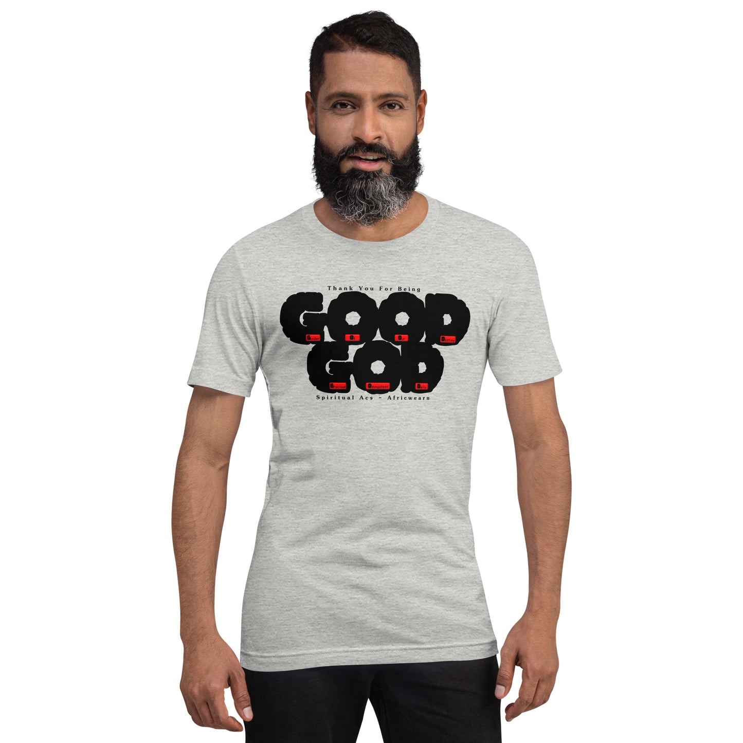 Unisex t-shirt - GOOD GOD Black Fat Lettering