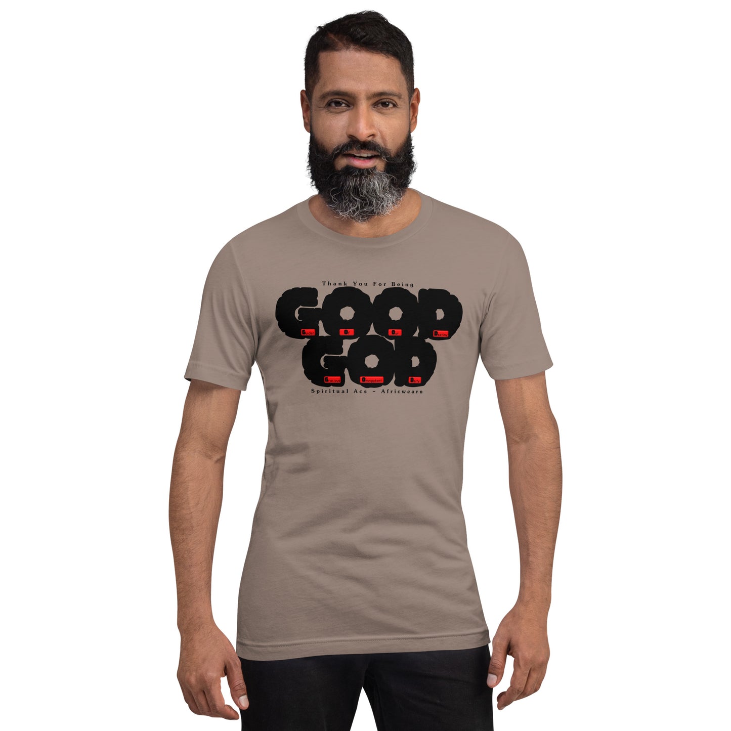 Unisex t-shirt - GOOD GOD Black Fat Lettering