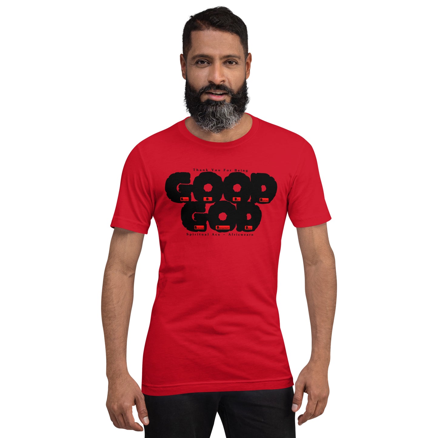 Unisex t-shirt - GOOD GOD Black Fat Lettering