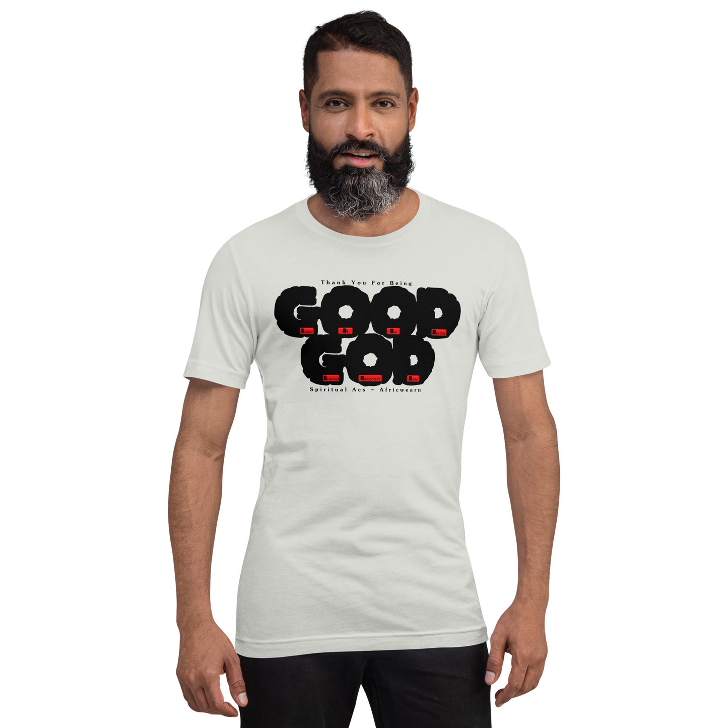 Unisex t-shirt - GOOD GOD Black Fat Lettering