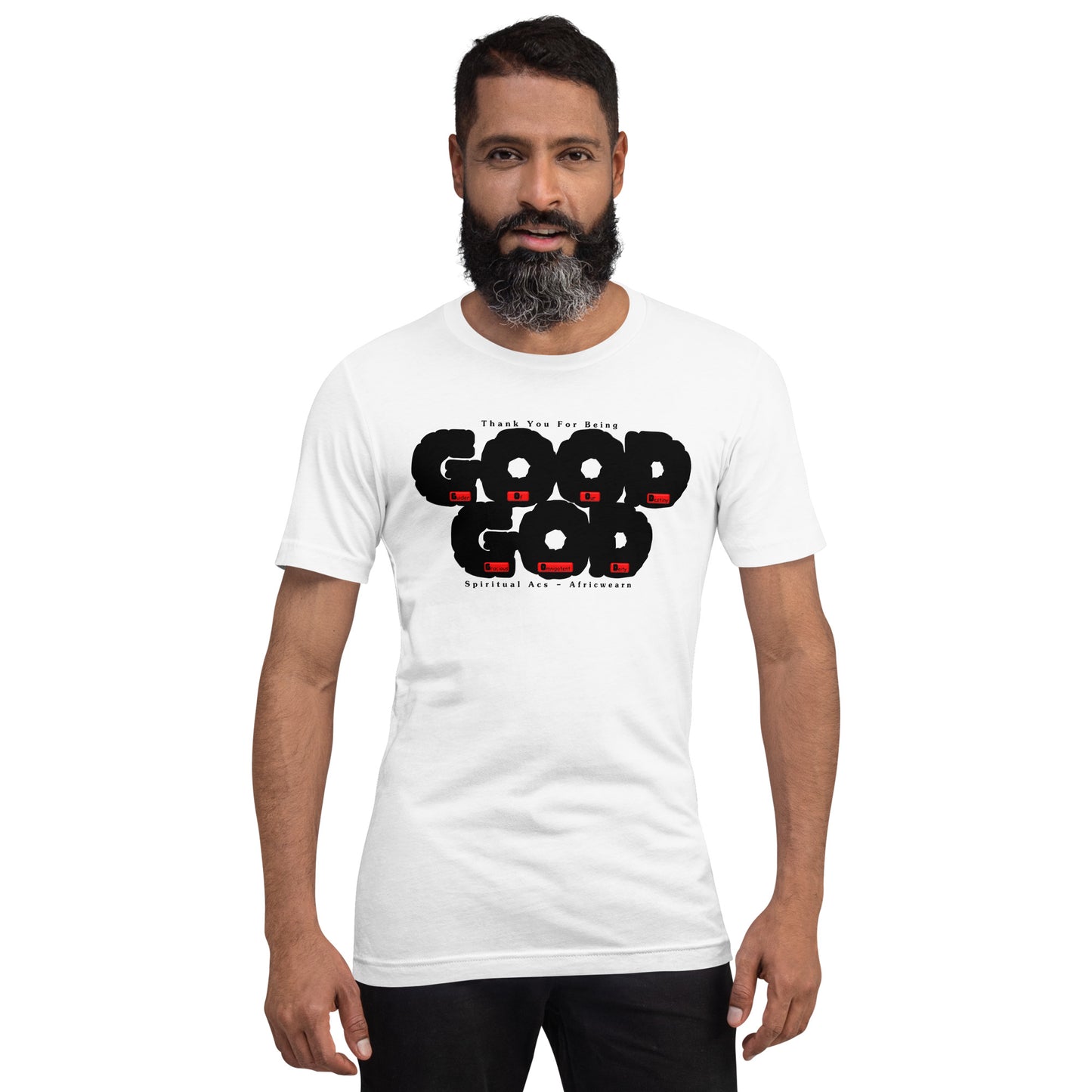 Unisex t-shirt - GOOD GOD Black Fat Lettering